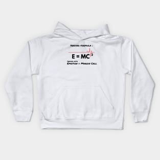 E = MC Formula in Trading (Black) Kids Hoodie